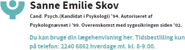 Psykolog Sanne Kristensen.